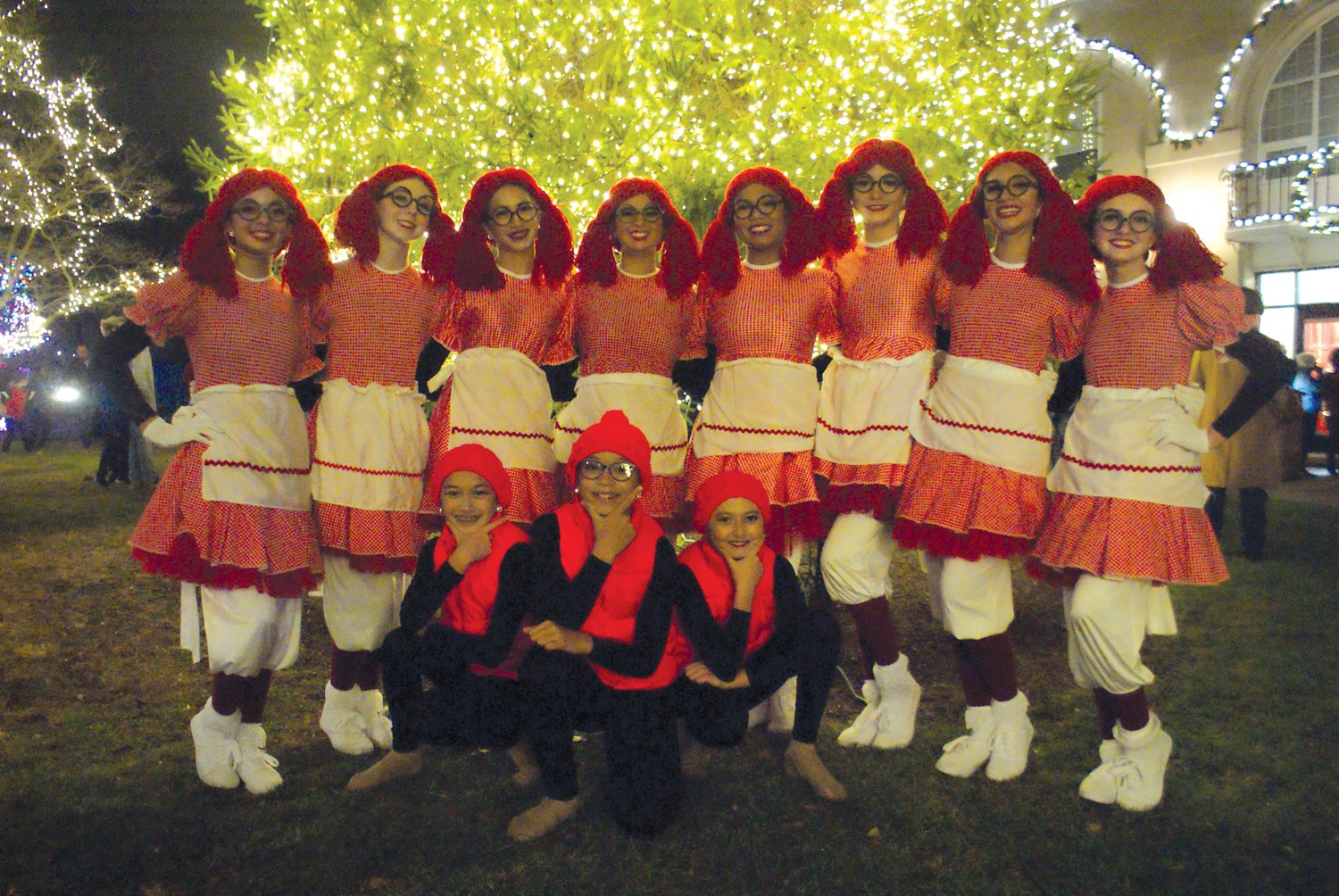 RAGDOLLS: A group from the Carolyn Dutra Dance Studio performed the infamous Rockets
Christmas Show at Radio City Music Hall.